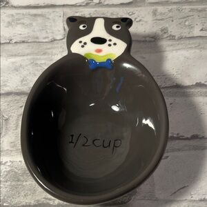 Dog Face 1/2 Cup Measuring Spoon - Gray Boston warehouse